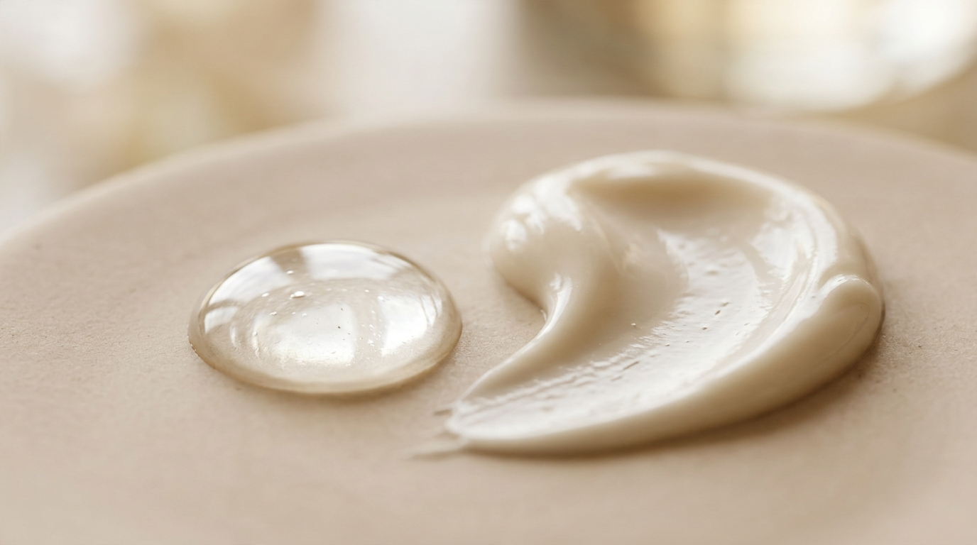 Serum and cream texture